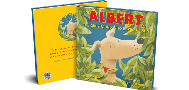 Albert the Greyhound who Loves to Run book cover